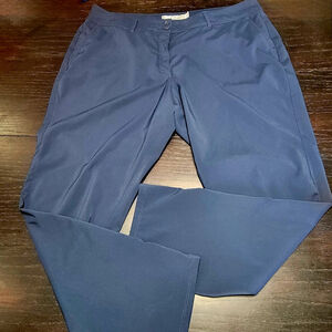 Sketchers Womens Go Golf Pants Size 20 Navy Blue Flat Front Moisture Wicking